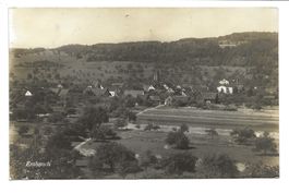 Embrach (ZH) Tösstal - Dorfpartie mit Kirche - 1924