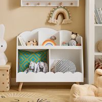 Kinderbücherregal Aufbewahrungsregal Montessori Regal Weiss