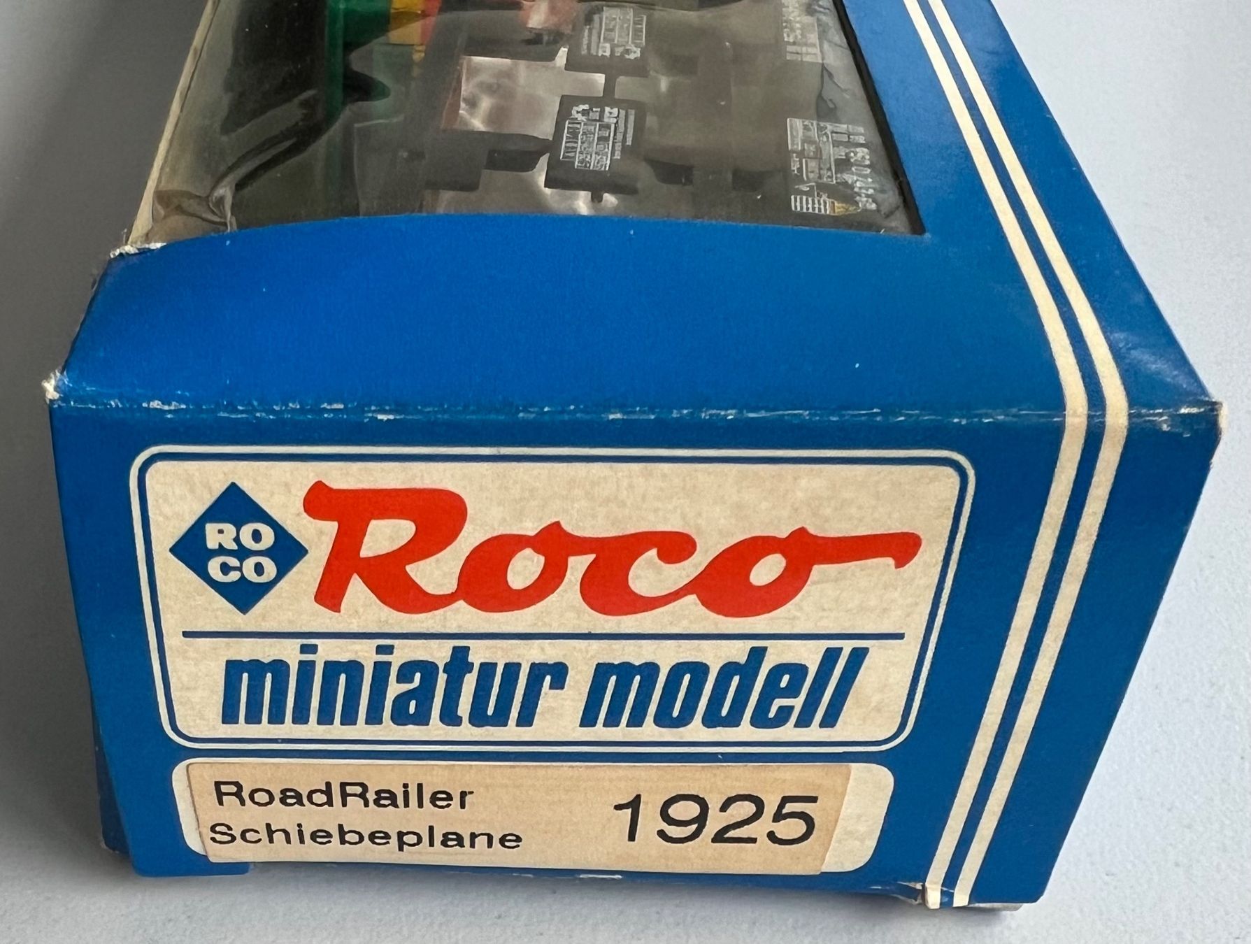 Roco Modellini di ferrovie: Roco Miniatur 1925 Roadrailer Schiebeplane Jägermeister – Nuovo e nell'imballaggio originale da Laufen venduto da ric_9vmm 1