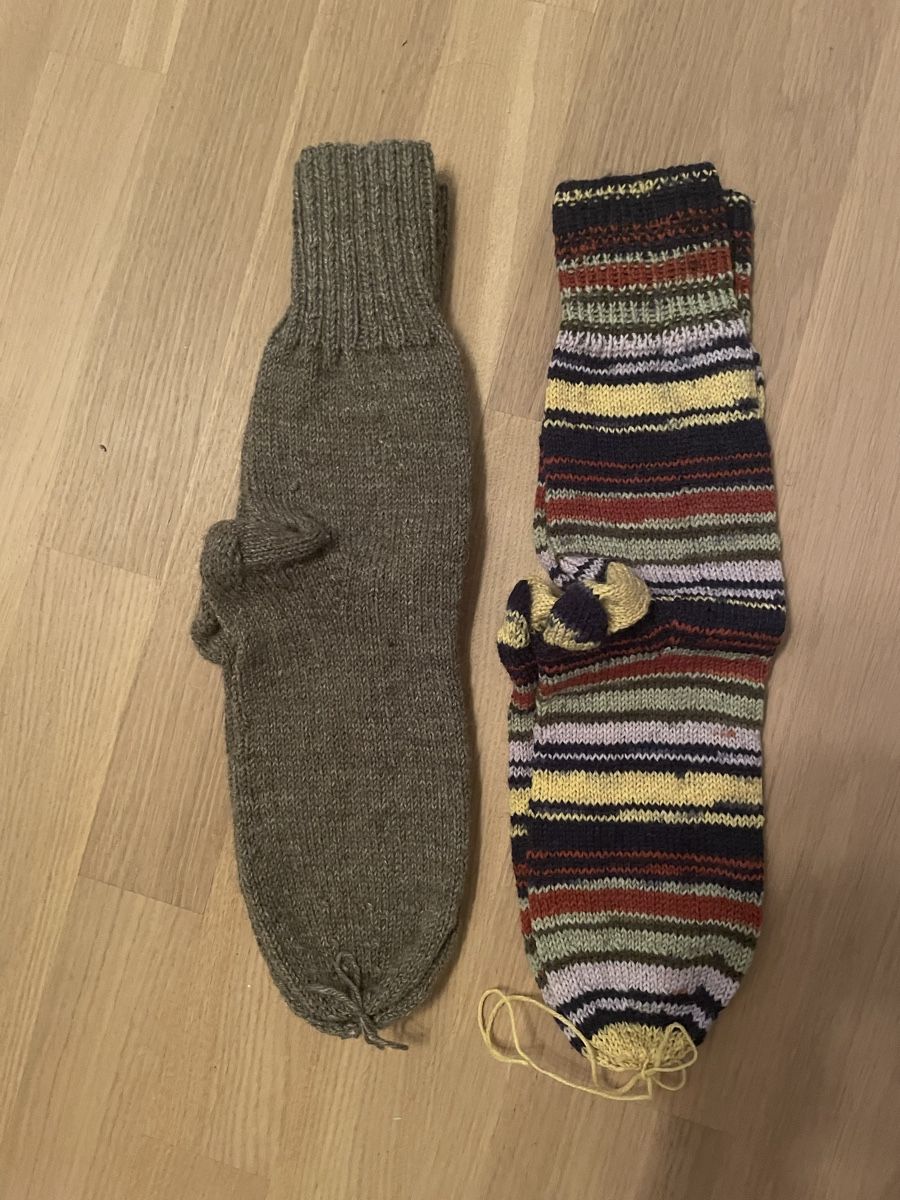 Calze: Warme Handgestrickte Socken – Nuovo e nell'imballaggio originale da Oberembrach venduto da Marietta53