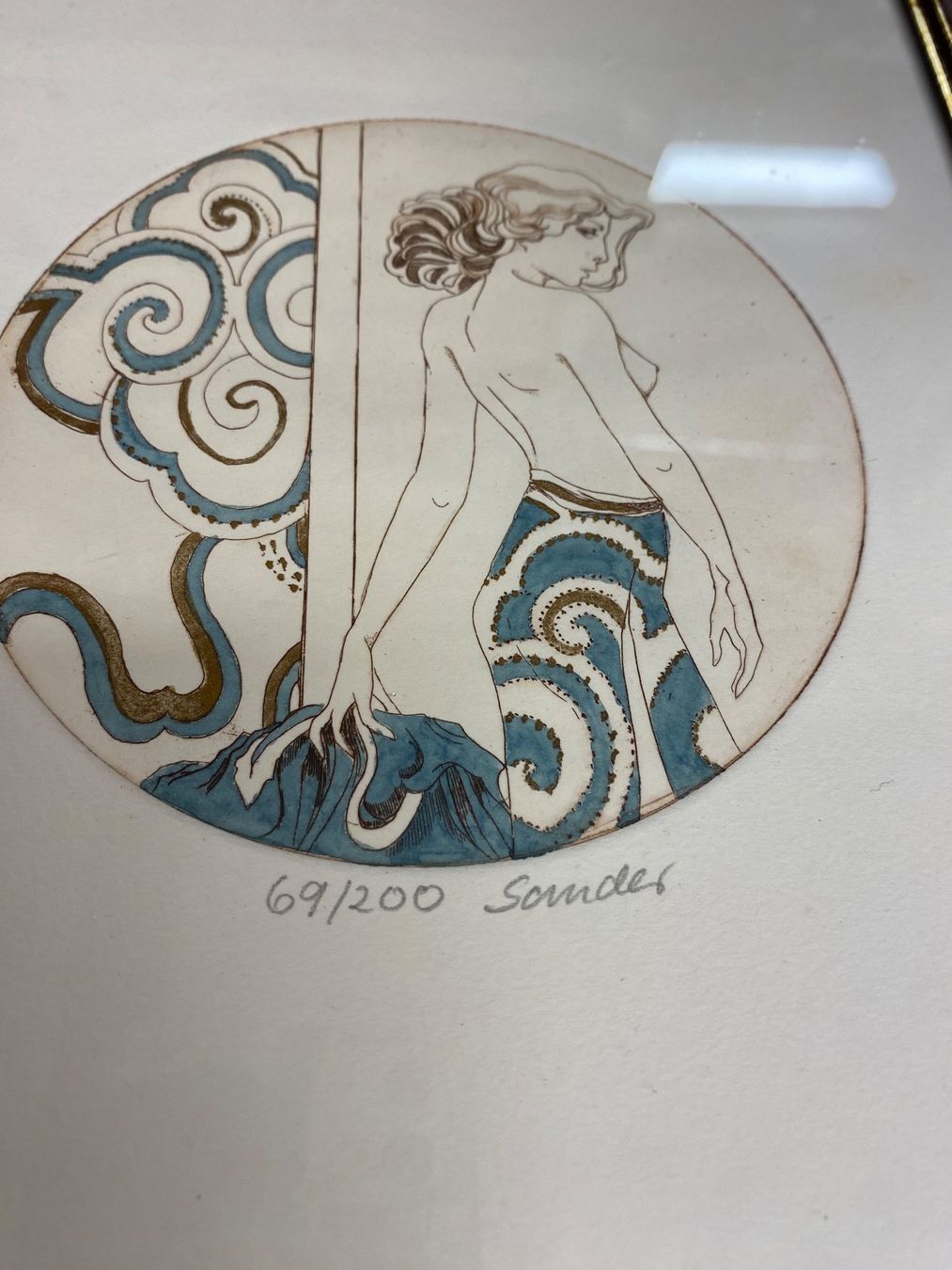 Tableaux: Original handsignierte Radierung Sander eingerahmt – D'occasion à Schwarzenburg par Michellu
