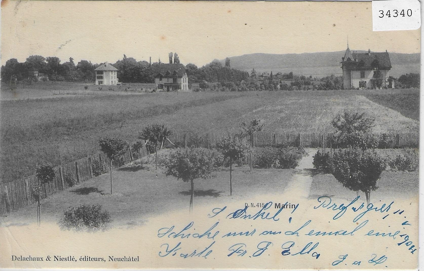 Ansichtskarten: Marin - Hotel-Pension Fillieux – Gebraucht aus Ettingen von Kartenplanet