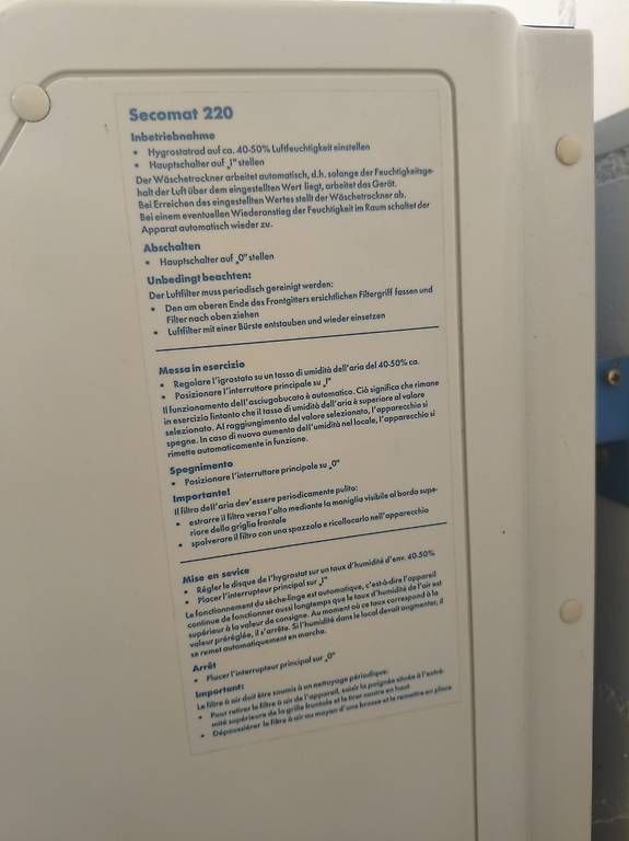Krüger Luftentfeuchter: Krüger Secomat 220 Luftentfeuchter - Defekt – Gebraucht aus Winterthur von Kosovari0 4