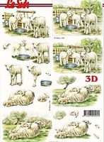 3D Schnittbogen Schafe
