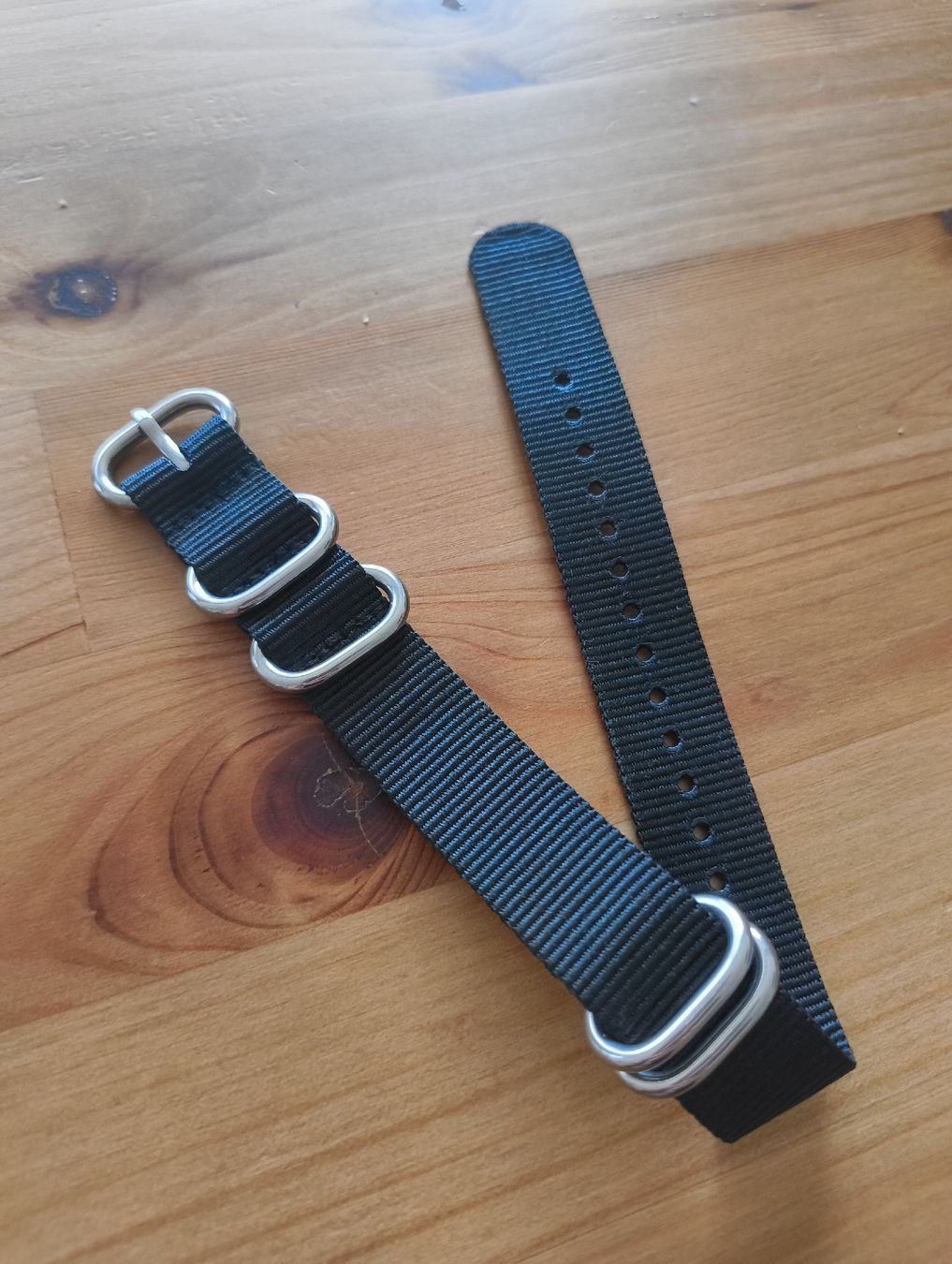 Orologi: NATO Strap Uhrenarmband Schwarz 18mm – Usato da Oberwil BL venduto da RetroChrono