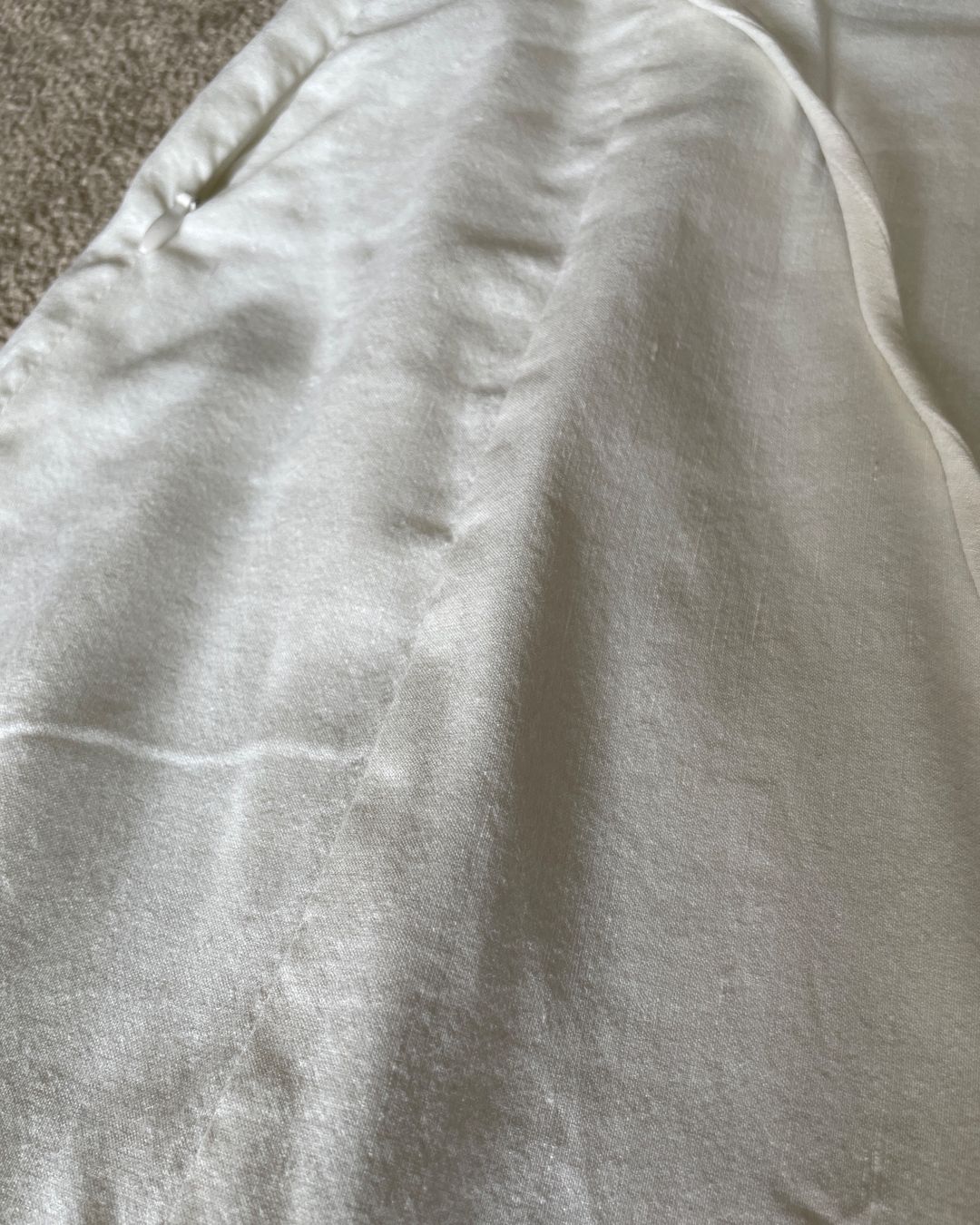 Zara Vestiti: Robe en lin Zara blanc, XS – Usato da Jussy venduto da Retrove 3