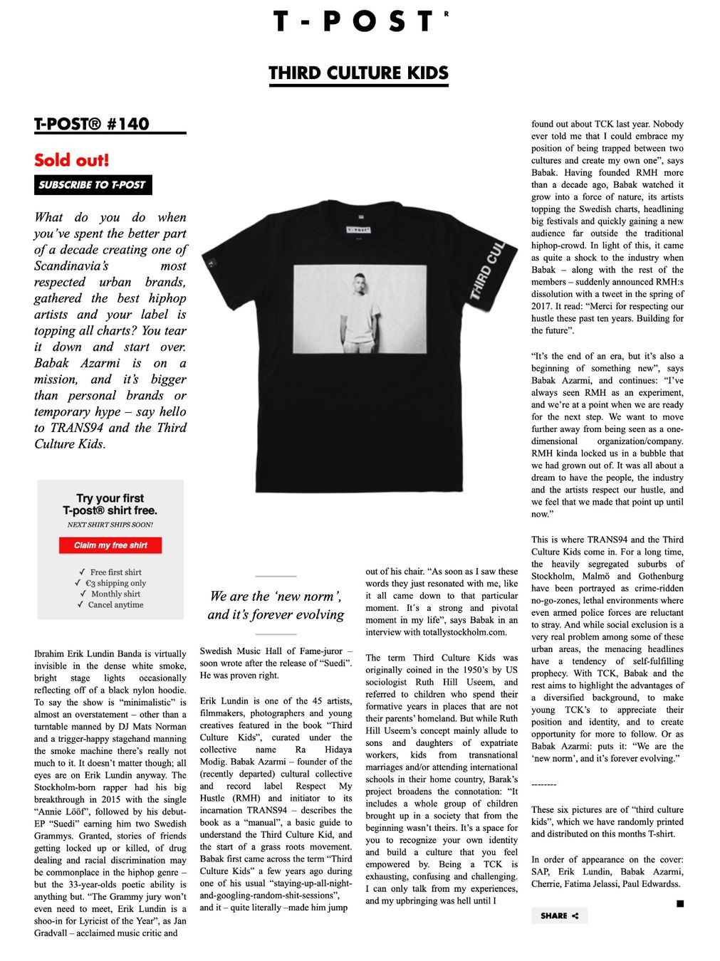 T-shirt: T-post.com Special T-Shirts mit Background - Grösse M  Ich b – Nuovo (secondo la descrizione) da Münsingen venduto da Omasaki