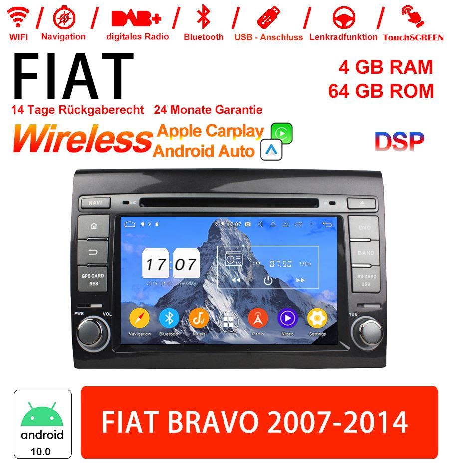Autoradio: Fiat Bravo 7" Android 10.0 Autoradio – Nuovo e nell'imballaggio originale da Malans GR venduto da BUYBEST-Schweiz