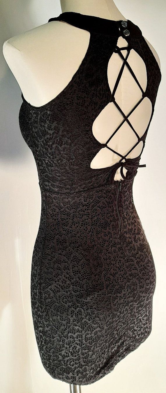 Vestiti: Sehr elegantes Kleid blau oder schwarz S/XS geschnürt – Nuovo e nell'imballaggio originale da Villmergen venduto da Rehe1989 2