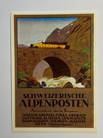 Plakat für PTT-Reisedienst Alpenposten 1923 (Repro.)