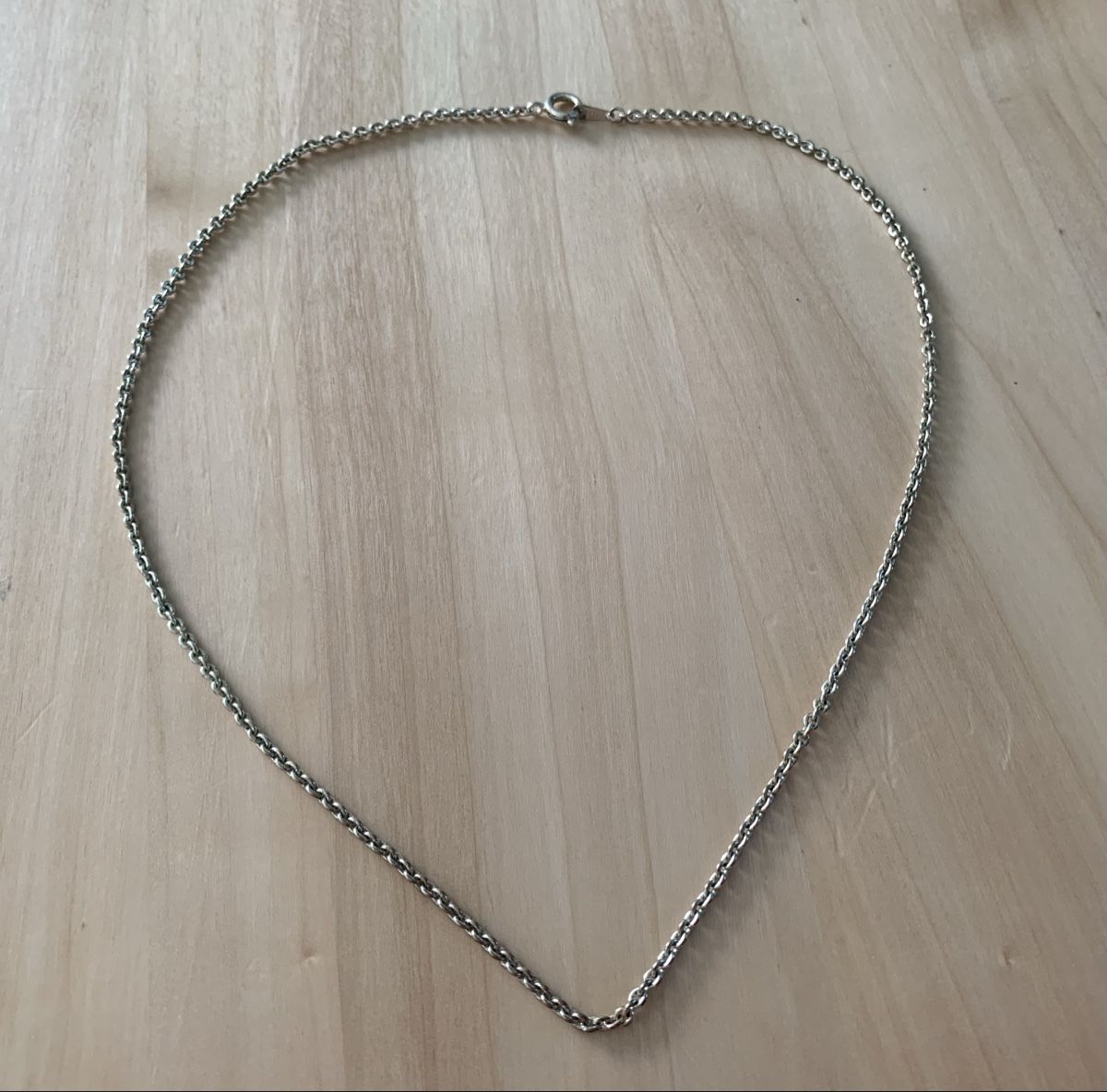Catenine: Silver toned necklace 45 cm used condition – Usato da Basel venduto da cat_sq5m 1