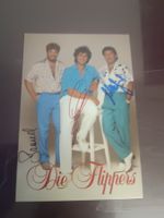 Die Flippers -  handsignierte alte Karte