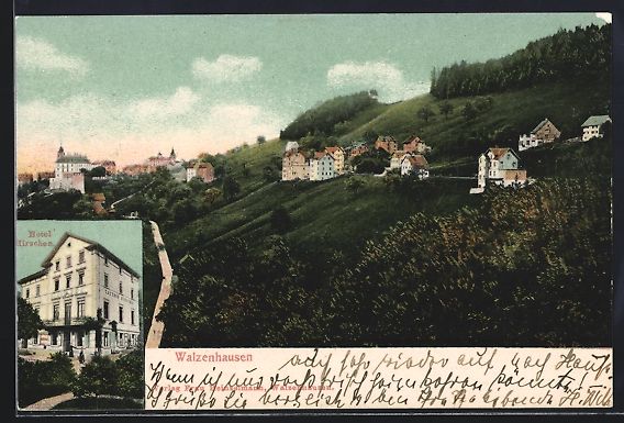 Ansichtskarten: Walzenhausen, Hotel Hirschen, Panorama – Gebraucht aus Berlin von bartko-reher