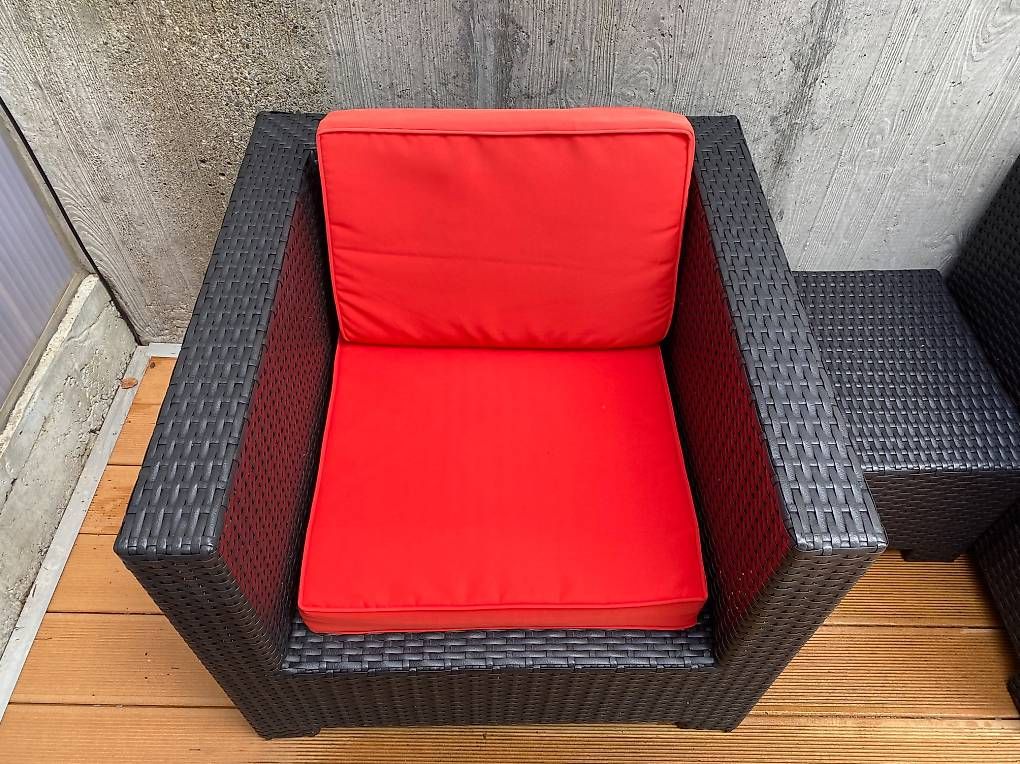 Poltrone: Rattan Lounge schwarz – Usato da Bolligen venduto da Niczimmi