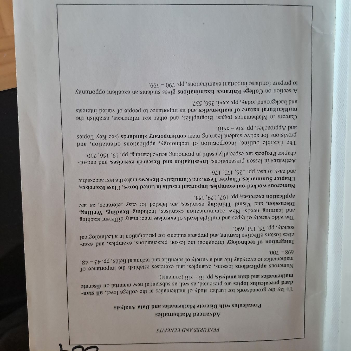 Libri: Advanced Mathematics by Richard G. Brown – Usato da Oberengstringen venduto da ger_v5h5 6