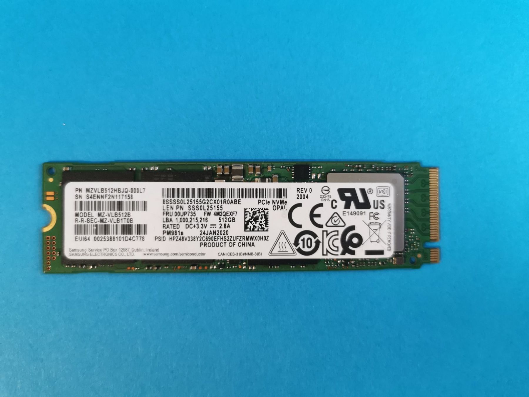 Samsung Dischi rigidi: Samsung Solid State Drive Nvme 512GB – Usato da Suhr venduto da augustavat