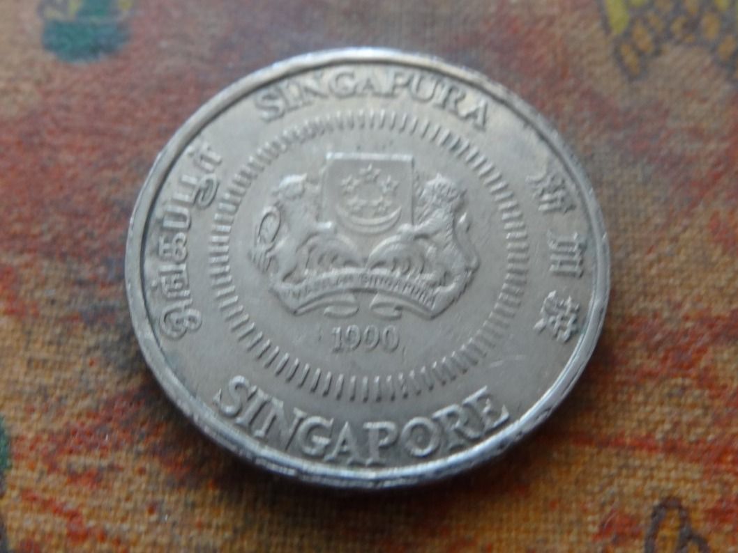 Tutti le monete: SINGAPOUR  50  Cents  1990 – Usato da Romanel-sur-Lausanne venduto da Swift13 1