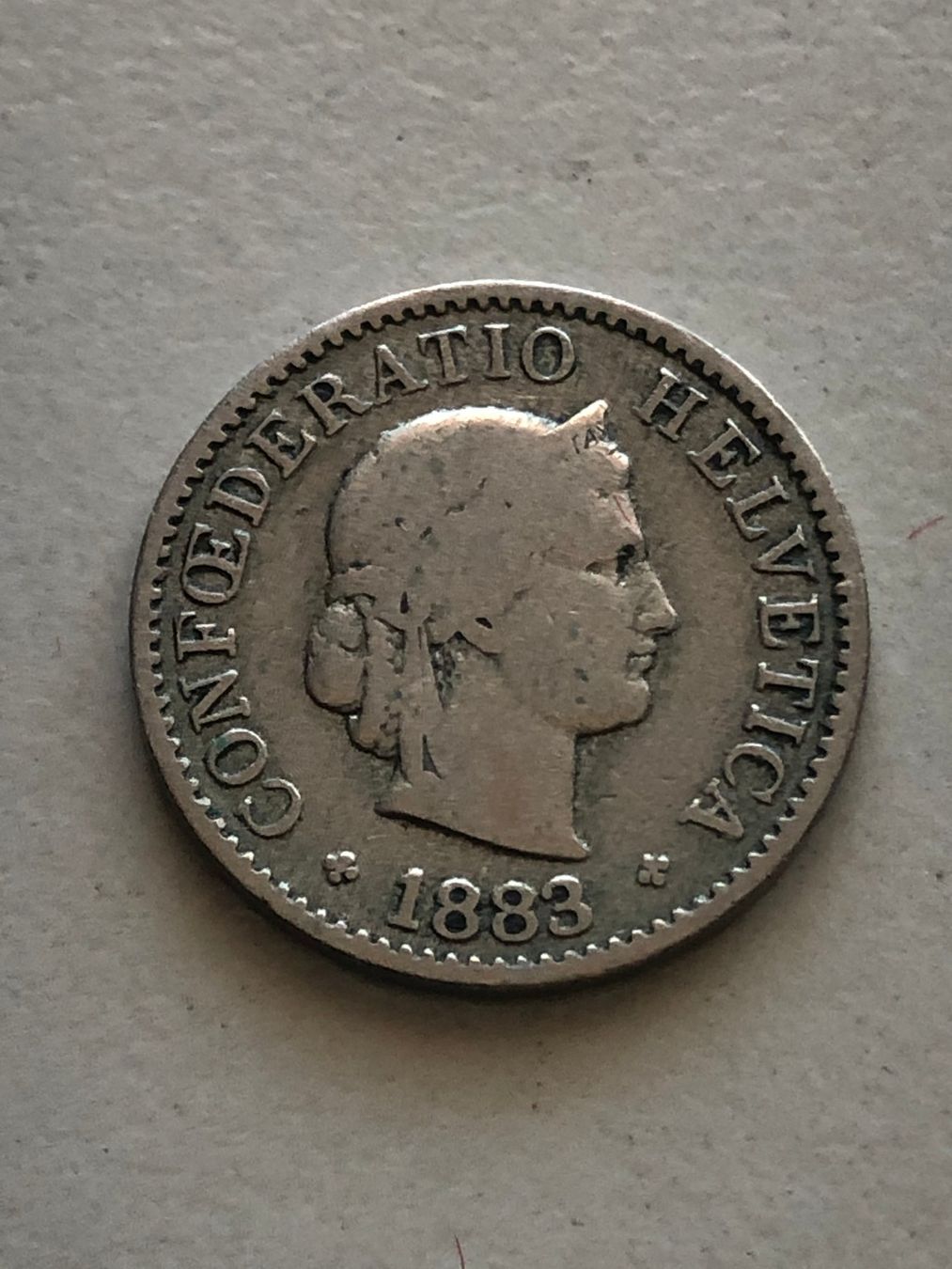 Tutti le monete: 5 Rp. 1883 – Usato da Schötz venduto da Odpa