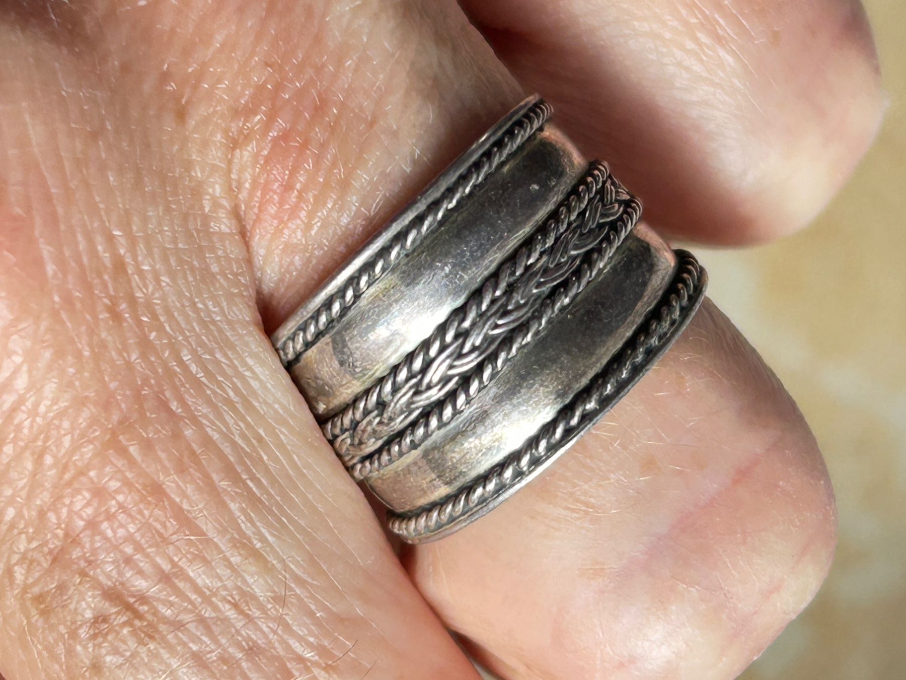 Anelli: Vintage Silberring römisch oder indisch (Grösse 58) – Usato da Laufen venduto da Bellebellezza