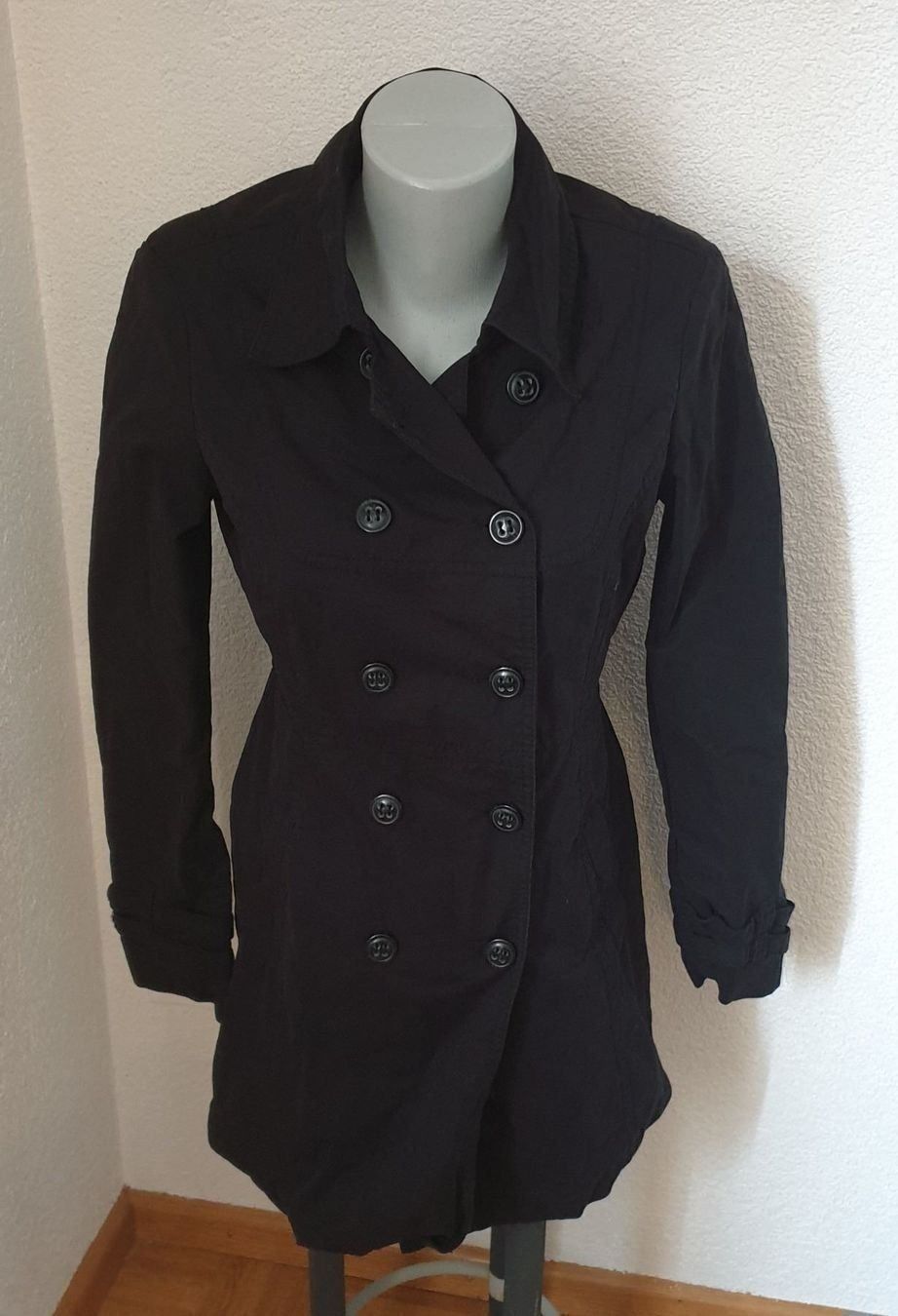 Esprit Mäntel: ESPRIT Trenchcoat Gr. 34 schwarz – Neu (gemäss Beschreibung) aus Füllinsdorf von Sternenblick19