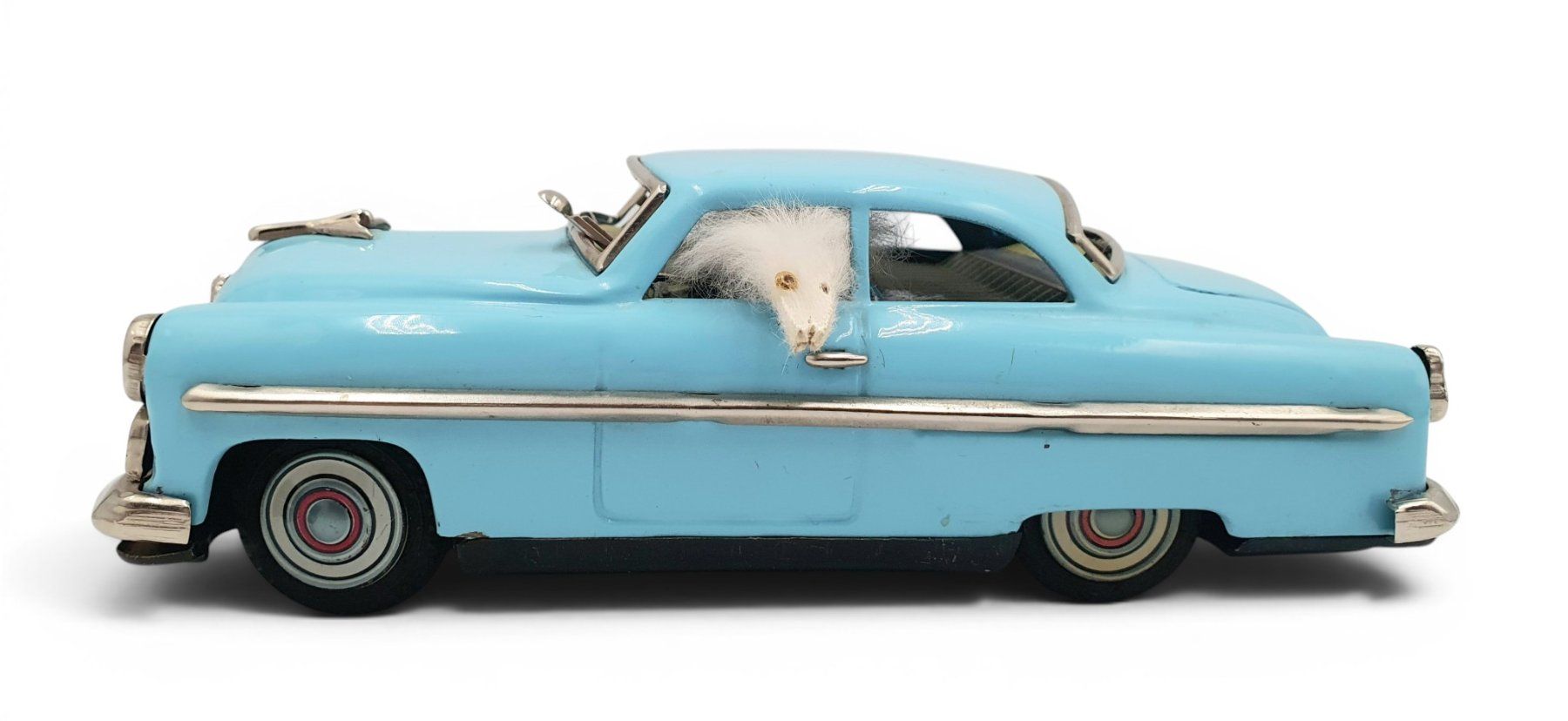 Giocattoli: altes, seltenes Blechauto mit Hund – Usato da Rickenbach b. Wil venduto da klassikmarkt.ch