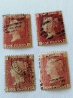 4mal One Penny Reds 1864 bis 1881 