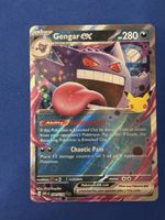Carte Pokémon Gengar ex 090/128 édition anniversaire 25e