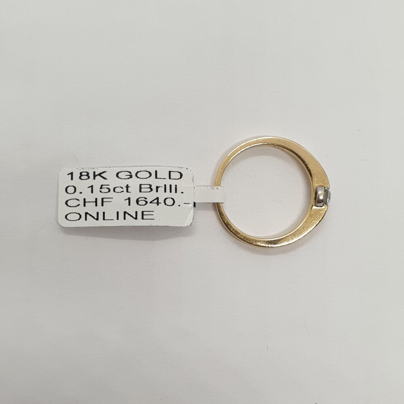Anelli: Echt 18K Gold - Brilliant Ring – Usato da Luzern venduto da luzerngoldhaus 1