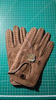 Vintage Lederhandschuhe, braun, Grösse 8.5