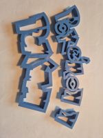 Ausstechformen Pokemon Logo Druck blau