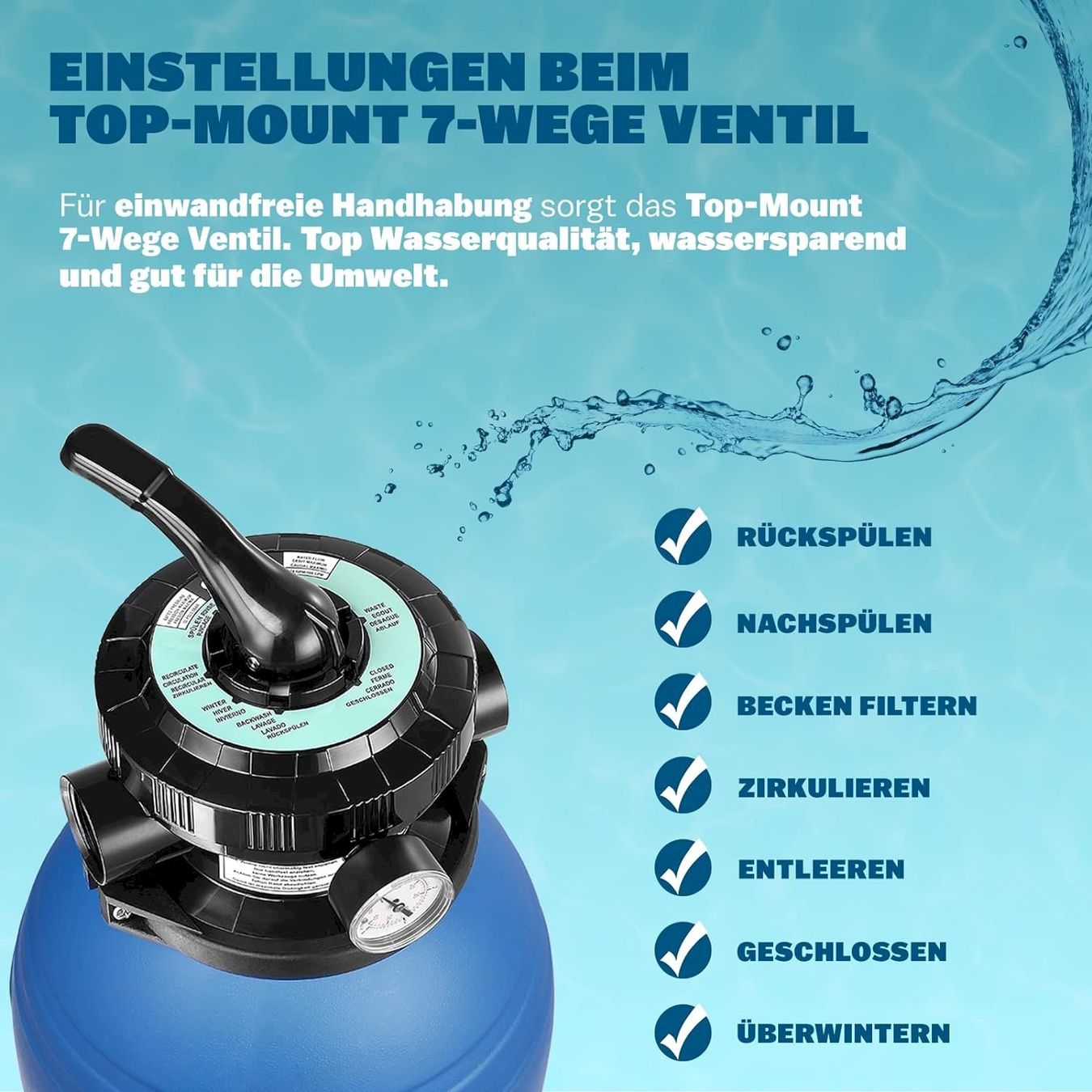 Piscine: Monzana Sandfilteranlage 9.600 L/h – Nuovo e nell'imballaggio originale da Bottighofen venduto da zaap 1