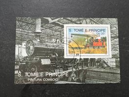 S. Tome E. Principe 1989 Locomotives  gestempelt  (E245)