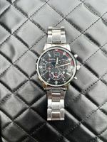  Armbanduhr Edelstahl Armband Geneva Chronograph neu