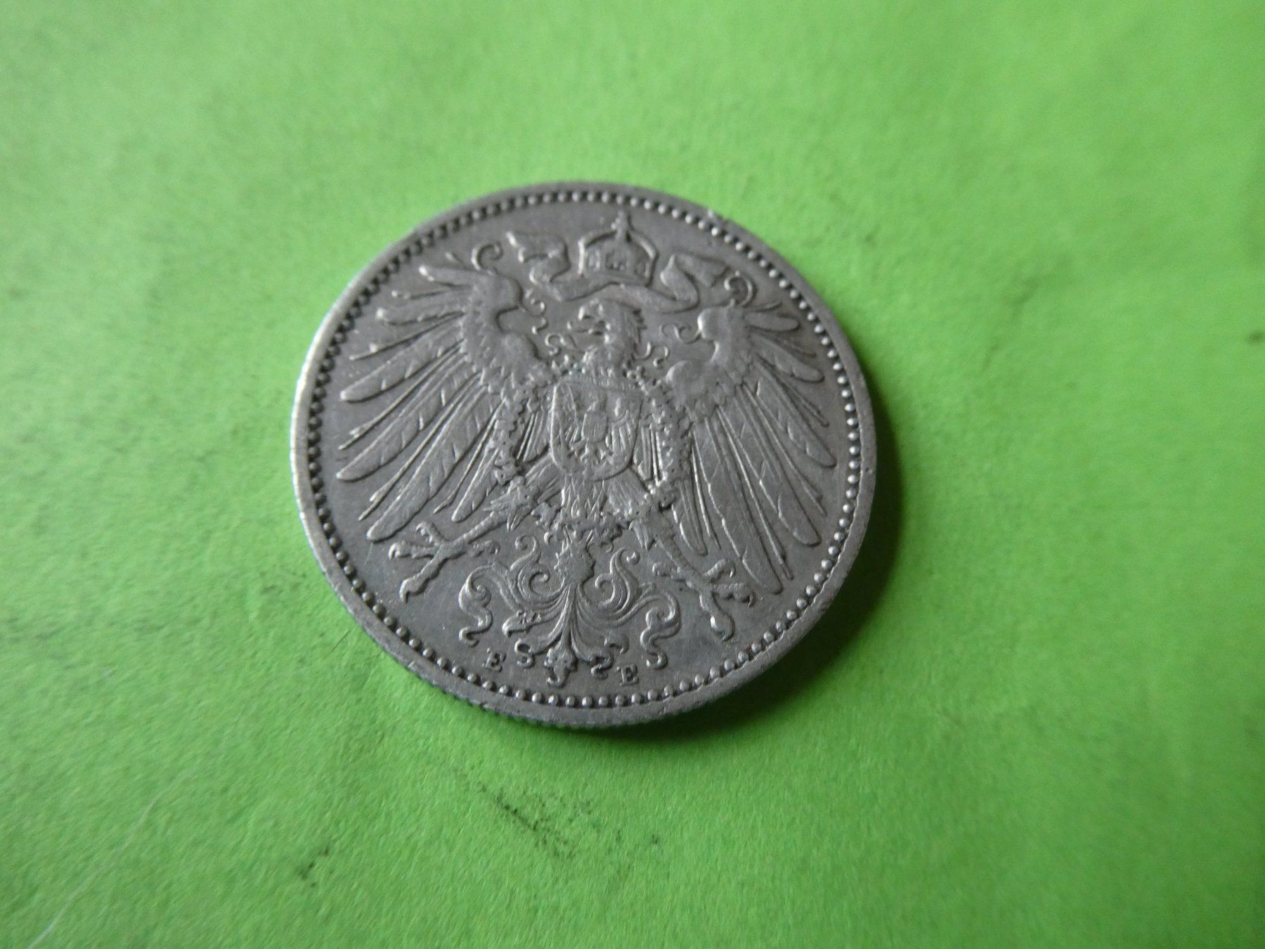 Alle Münzen: Dt. Reich 1904 E, 1 Silbermark – Gebraucht aus Hinterforst von Rohusri 1