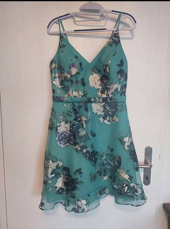 Vera Mont Cocktailkleid / Metallic-Blumenprint - Grösse S
