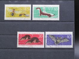 DDR 1962 Geschützte Tiere I  gest.