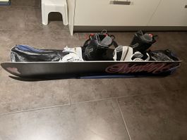 Atomic Snowboard 150cm inkl. Burton Schuhe+ Transporttasche