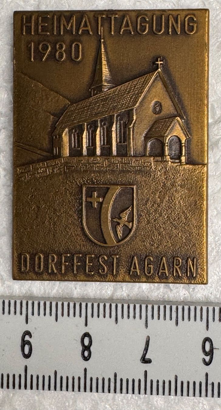 Placchette & Badge: Abzeichen, Heimattagung 1980 - Dorffest Agarn – Usato da Andwil SG venduto da Ariisa1234 2