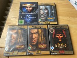 Blizzard Spiele Warcraft III, Diablo II, Starcraft II