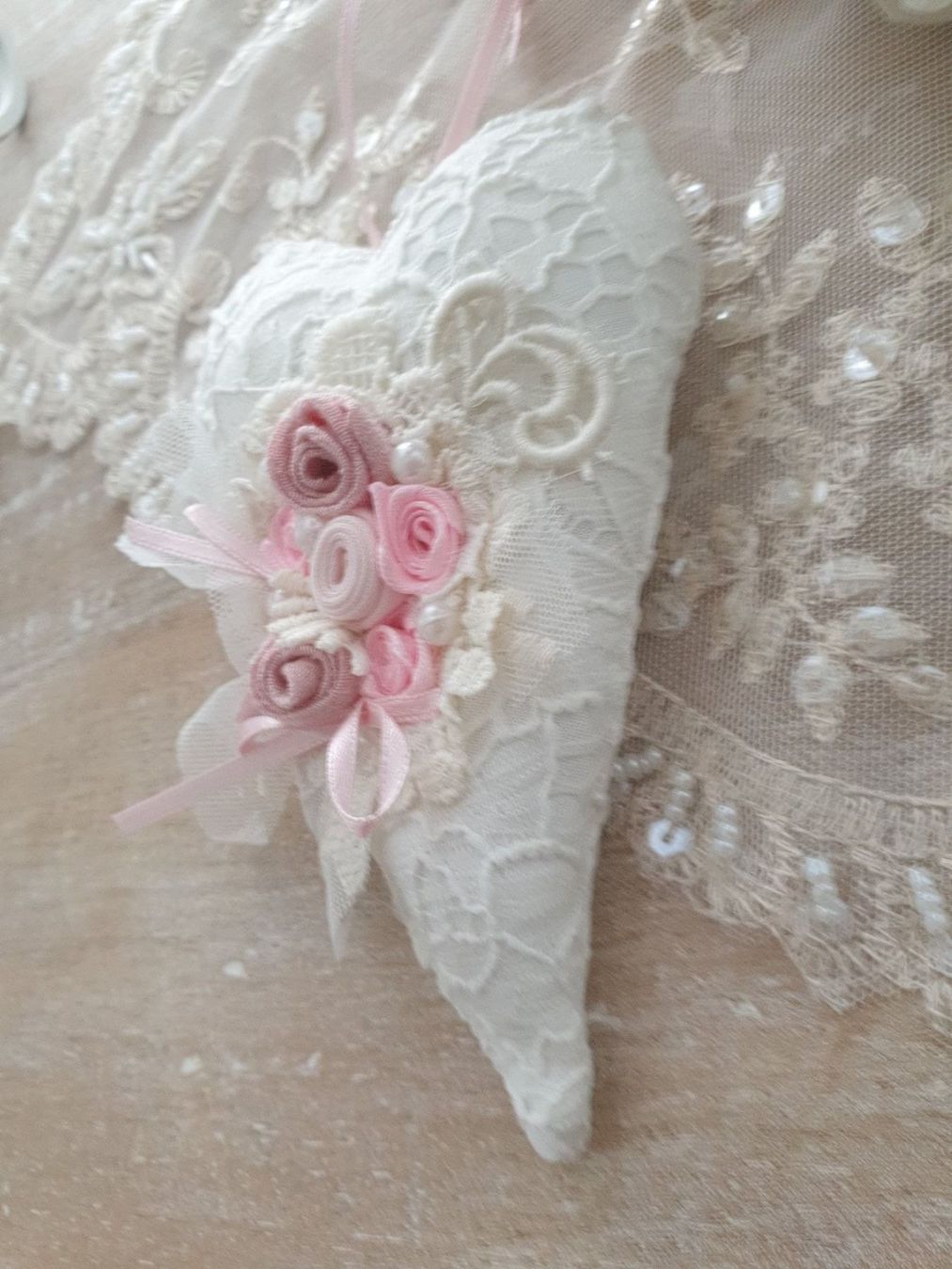 Alle Dekorationen: Geschenk Herz Shabby Chic Muttertag Geburtstag Liebe Spitze – Neu und originalverpackt aus Gossau ZH von Goes05 2