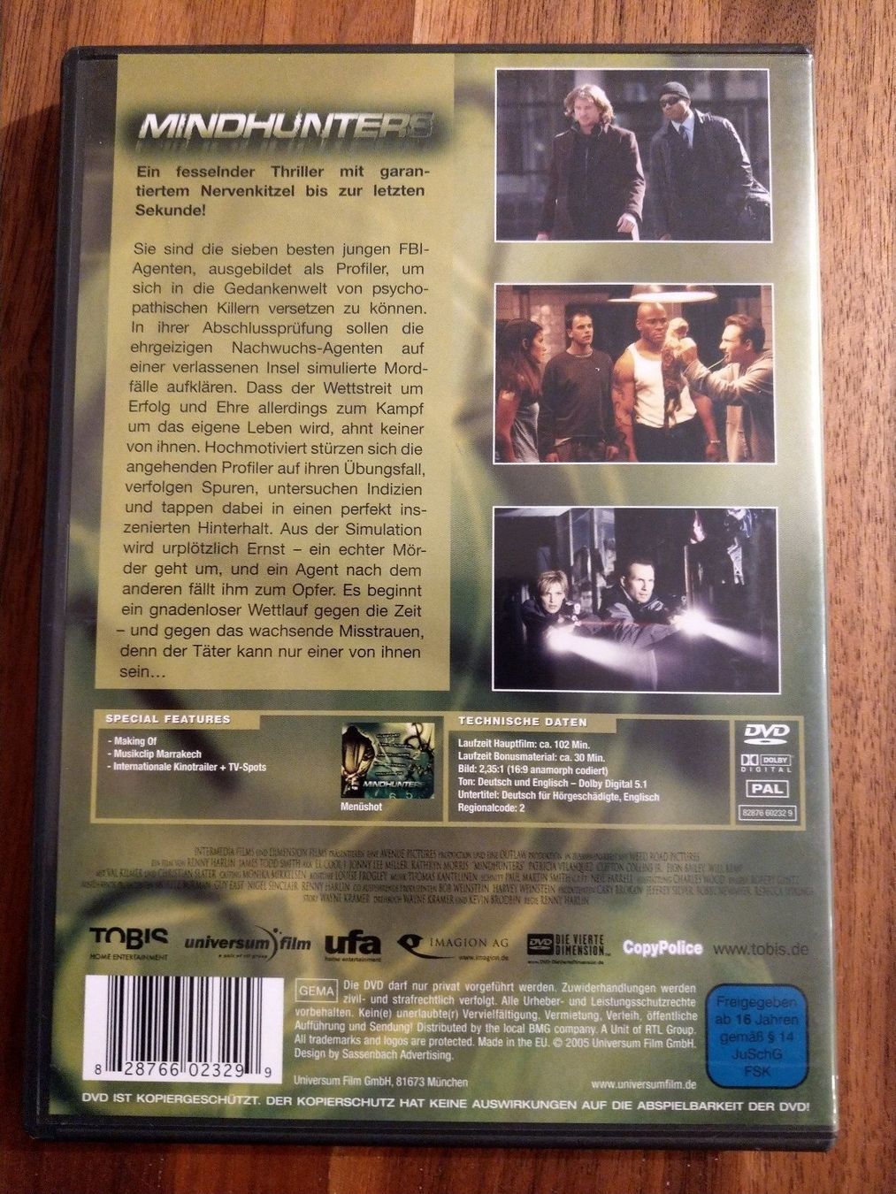 Tutti i DVDs: DVD - Mindhunters – Usato da Rheinfelden venduto da FilmAuktion 1