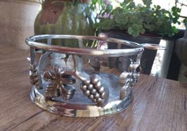 Flaschenhalter Metall versilbert