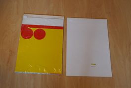 Glanzpapier, gummiert, leuchtende Farben; Format B3; 35x50cm