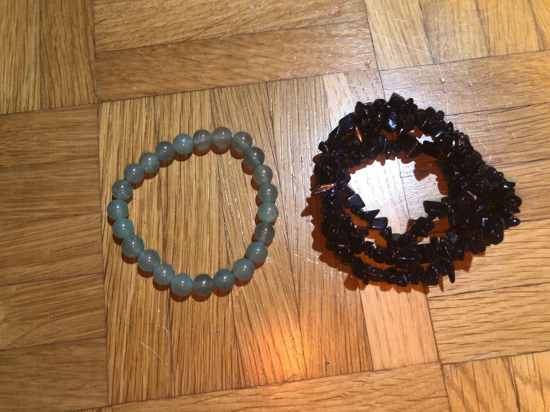 Bracciali & Braccialetti: Armbänder: Aventurine & Blue Sand stone – Usato da Zug venduto da estarthyme