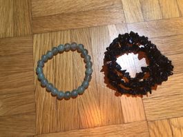 Armbänder: Aventurine & Blue Sand stone