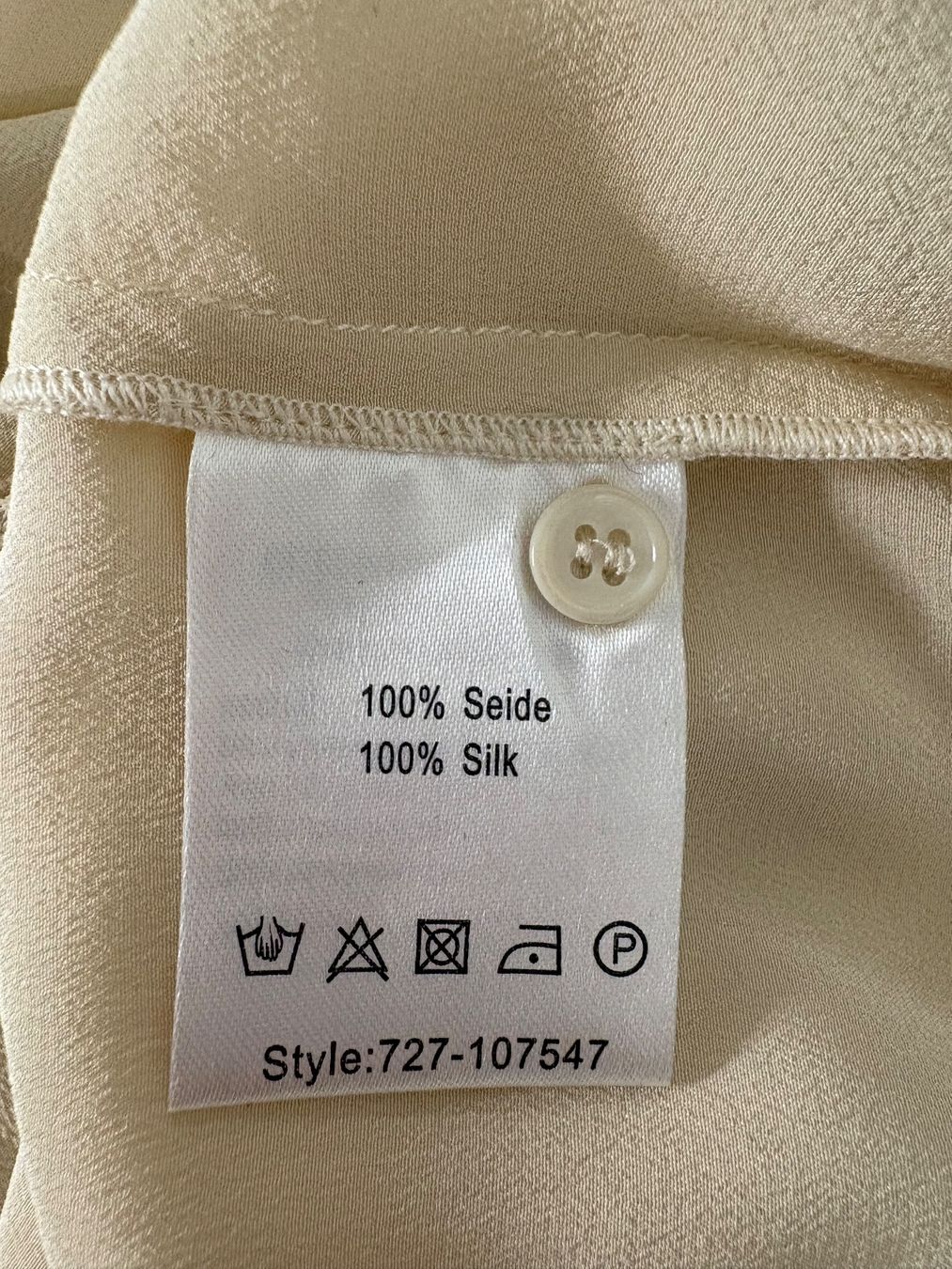 Top: Caspar David Seidentop beige Gr. 36 Top Seide – Usato da Regensdorf venduto da secondchancefashion 4