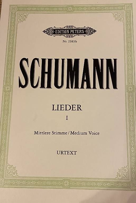 Livres: Schumann Lieder I Mittlere Stimme – D'occasion à Maur par chr_x8zv