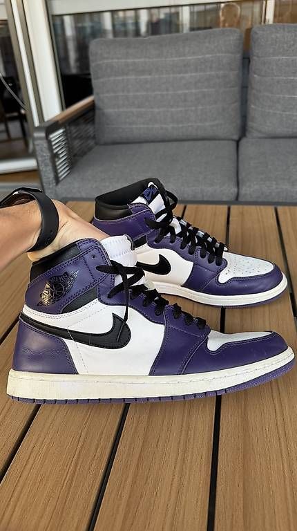 Jordan Scarpe da uomo: Jordan 1 High Retro Court Purple – Usato da Lenzburg venduto da turcibrothers 4