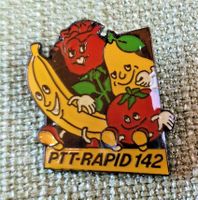 L199 - Pin Die Post PTT Rapid 142 Früchte Gemüse Blumen