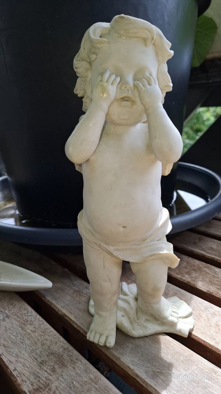 Statuette: Engel "Ich sehe Dich nicht" – Usato da Russikon venduto da buffi1961